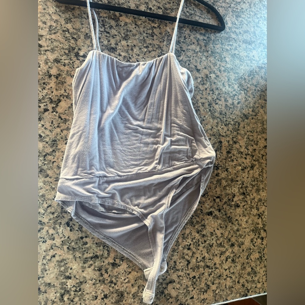 Final Touch Light Gray Bodysuit